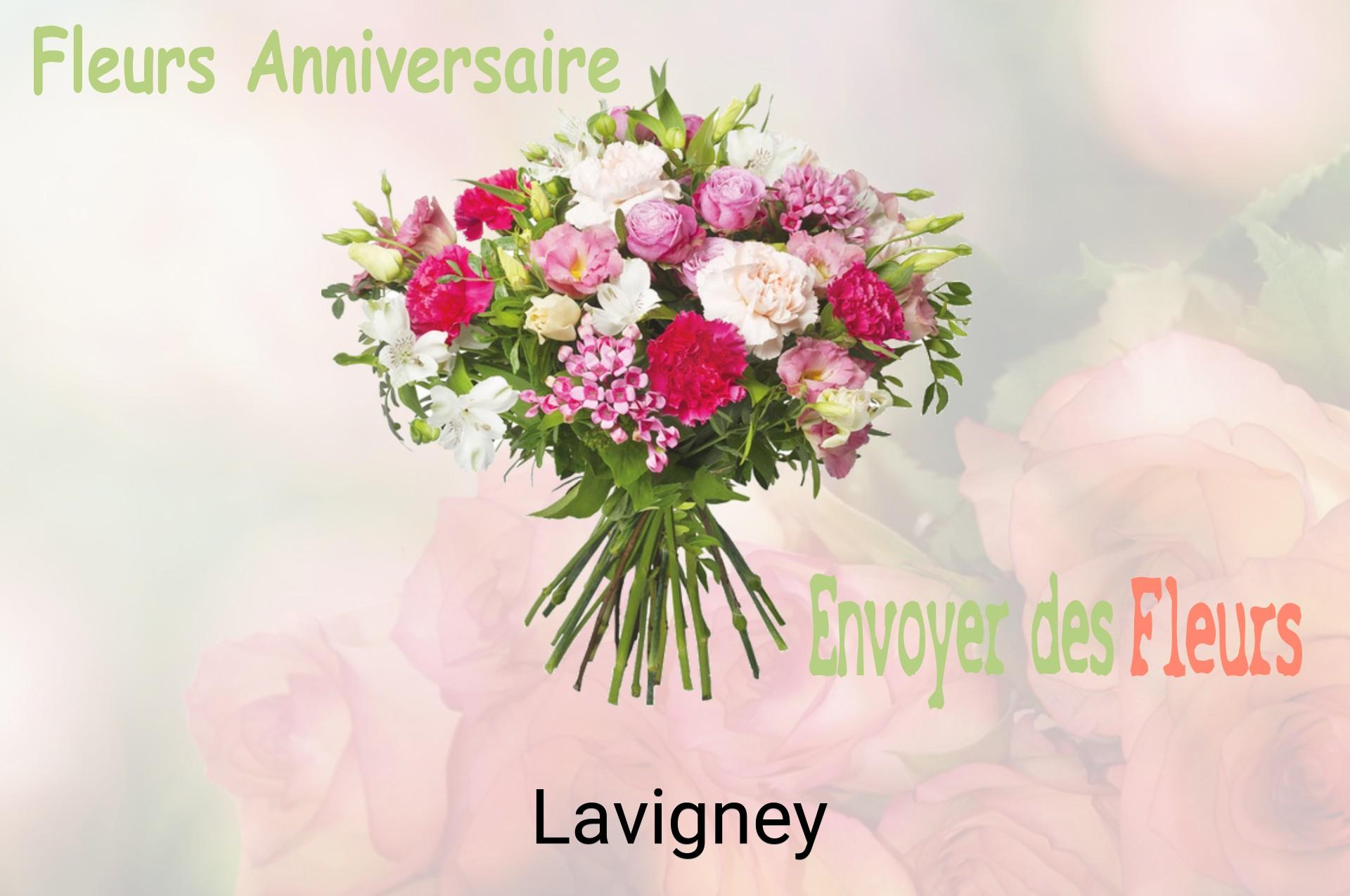 Bouquet de fleurs d’anniversaire livré à Lavigney